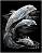 Делфини - Скреч картина с размери 20 x 25 cm - 