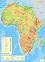 Стенна природногеографска карта на Африка - М 1:8 000 000 - 