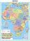 Африка - политическа карта - Стенна карта - М 1:7 800 000 - 