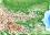 Природогеографска карта на България и света - М 1:1 700 000 / 1:168 000 000 - карта