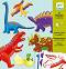 Създай сам картонени фигури - Динозаври - Творчески комплект за сглобяване и рисуване - 