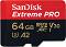 Micro SDXC   64 GB SanDisk - Class 10, U3, V30, A2  SD    Extreme Pro - 