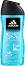 Adidas Men Ice Dive Shower Gel - Душ гел за коса, лице и тяло от серията Ice Dive - 