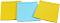Самозалепващи листчета Post-it - Жълти и сини - 3 кубчета x 25 листчета с размери 7.3 x 7.3 cm - 