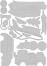 ����� �� ������ �� ��������� � ����� Sizzix Transport Collection - 13 ���� �� 0.32 �� 9.53 cm - 