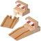 Рампи и стоп блокчета - Дървени играчки за разширение на релсов път - 