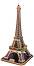 Айфеловата кула, Париж - Светещ 3D пъзел от 82 части - 