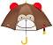 Детски чадър Skip Hop - Маймунка - Аксесоар от серията "Zoo" - детски аксесоар