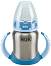 Неразливаща се преходна термочаша NUK - 125 ml, с мек накрайник, от серията First Choice, 6-18 м - 