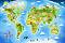 Карта на света - Пъзел от 40 големи части от колекцията "Premium" - 