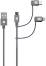 ����� 3 � 1 USB-A male ��� USB-C / Lightning / Micro male SKROSS - 0.3 m - 