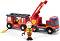 Пожарна кола със звук и светлина - Детска дървена играчка - 