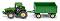 Трактор с ремарке - Метална играчка от серията "Farmer: Tractors with trailers" - 