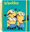 Le Buddies - комплект от книжка за оцветяване със стикери + флумастери и пастели - 
