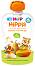 HIPP HiPPiS - Био забавна плодова закуска с банан, круша и манго - Опаковка от 100 g за бебета над 4 месеца - 
