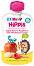 HIPP HiPPiS - Био забавна плодова закуска ябълки, банан и малина с пълнозърнести култури - Опаковка от 100 g за бебета над 6 месеца - 