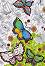 Пеперуди - Пъзел за оцветяване от 300 части на Anti Stress - 