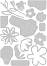 ����� �� ������ �� ��������� � ����� Sizzix Fabulous Bold Florals - 16 ���� �� 1.27 �� 6.99 cm - 
