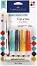 Акварелни пастели Faber-Castell Mix & Match 50's Diner - 4 цвята с инструмент за точки и четка от серията Gelatos - 