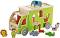 Камионче - Сафари - Детска дървена играчка за сортиране - 