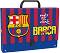 Кутия със закопчалка и дръжка Derform - ФК Барселона - 33 x 24 cm - 
