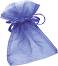 Торбичка за подарък от органза - синя - 