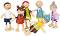 Дървени кукли Small Foot - Семейство - 6 броя, от серията Play and Fun - 