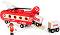 Товарен хеликоптер с вагончета и аксесоари - Дървени играчки от серията "Brio: Вагончета" - 