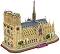 Катедралата Нотр Дам, Париж - 3D картонен пъзел от 128 части от колекцията National Geografic Kids - 
