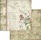 Хартии за скрапбукинг Stamperia - Японски йероглифи - 30.5 x 30.5 cm от колекцията Oriental Garden - 