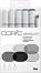 Двувърхи маркери Copic Sketching Grays - 5 цвята и тънкoписец от серията Sketch - 