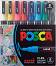 ������� ������� Uni-Ball PC-3M Standard Colours - 8 ����� �� ������� Posca - 