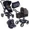 Бебешка количка 3 в 1 Jane Epic Koos iSize Micro - С кош за новородено, лятна седалка, кош за кола, чанта и дъждобран - 