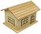 Дървена кутия - Къща - Предмет за декориране с размери 16 / 13.5 / 11.5 cm - 
