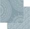 Хартия за скрапбукинг - Мандала на син фон - Размери 30.5 x 30.5 cm - 