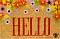 ���������� �� ������ ����� Olivo Cocco Joy Hello - 60 x 40 cm - 