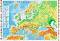 Карта на Европа - Пъзел от 1000 части от колекцията "Premium quality" - пъзел