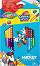 Двустранни цветни моливи Colorino Kids - 12 броя в 24 цвята и острилка на тема "Мики Маус" - 