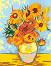 Рисуване по номера Rosa - Слънчогледи Ван Гог - 35 x 45 cm - 