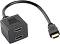 ������� HDMI male ��� 2 x HDMI female Lanberg - � ����� 20 cm - 