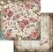 Хартия за скрапбукинг Stamperia - Рози и дантела - 30.5 x 30.5 cm от колекцията Passion - 
