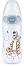 Бебешко шише Мечо Пух - NUK Temperature Control - 300 ml, от серията First Choice+, 0-6 м - 