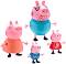 Семейството на Пепа - Комплект от 4 фигурки от серията "Peppa Pig" - 