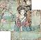 Хартия за скрапбукинг Stamperia - Гейша - 30.5 x 30.5 cm от колекцията Sir Vagabond in Japan - 