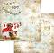 Хартии за скрапбукинг Stamperia - Коледни чорапи - 31.5 x 30.5 cm от колекцията Romantic Christmas - 