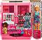Барби с гардероб - Комплект кукла с аксесоари от серията "Barbie Fashionistas" - 