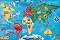 Карта на света - Пъзел от 33 нестандартни части - 