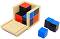 Биномен куб на Монтесори - Детски дървен образователен комплект - 
