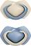 Залъгалки със симетрична форма Canpol babies - 2 броя, с кутия за съхранение, от серията Light Touch, 6-18 м - 