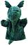 Кукла за театър The Puppet Company - Зелен дракон - От серията "Puppet Buddies Animals" - 